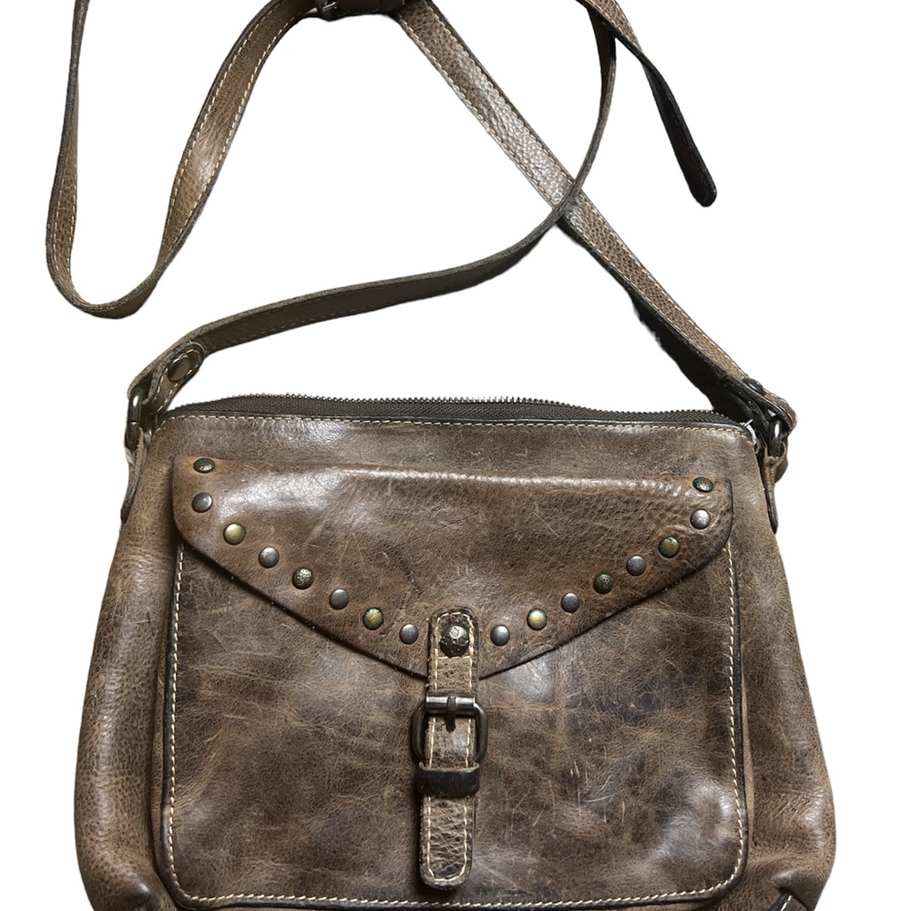 Patricia Nash Vintage leather purse brown crossbody preowned